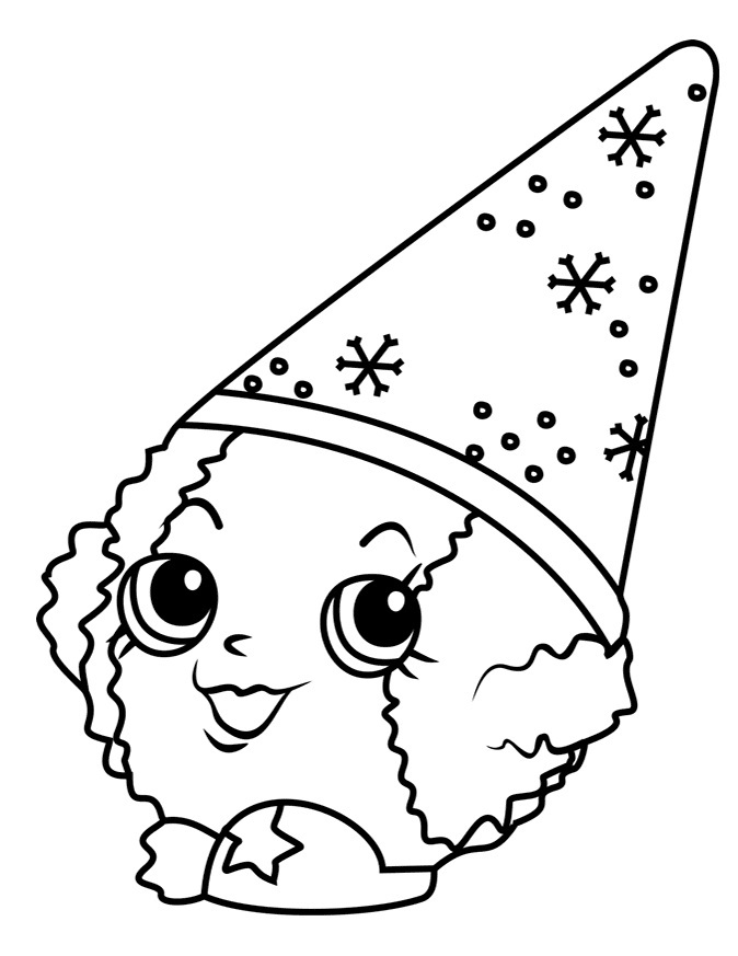 Shopkins Snow Cone Coloring Page