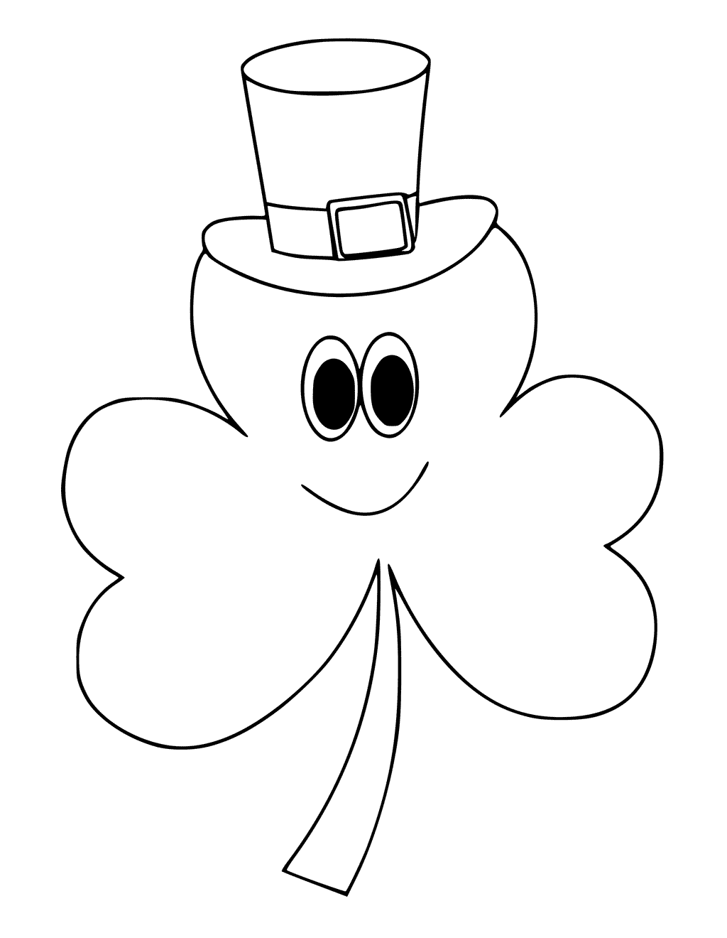 Printable Free Printable Printable Shamrock Coloring Page - Printable ...