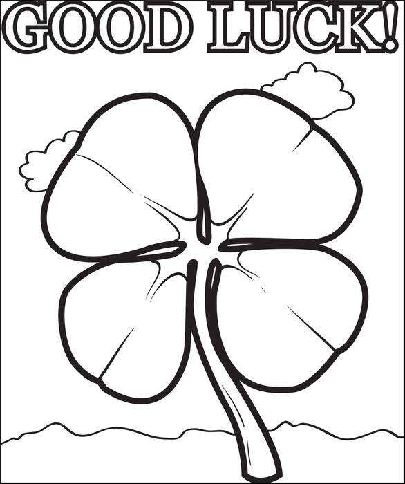 Good Luck Shamrock 4 Leaf Clover