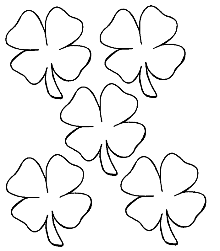 Shamrocks Coloring Pages