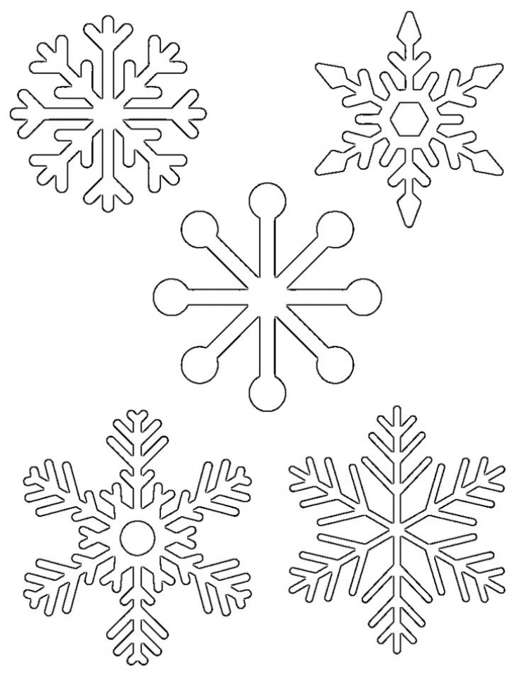 Free Printable Snowflake Coloring Page