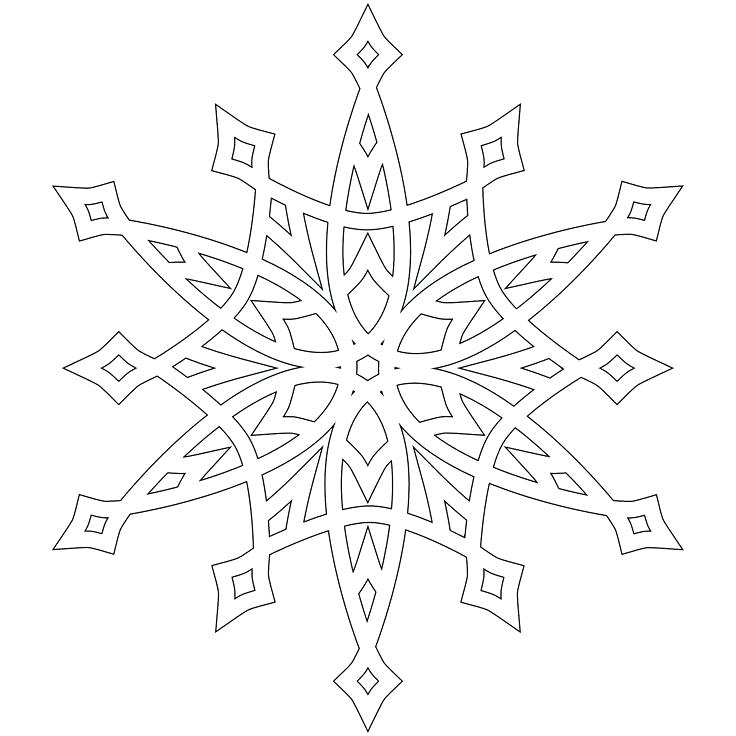 Free Snowflake Coloring Pages
