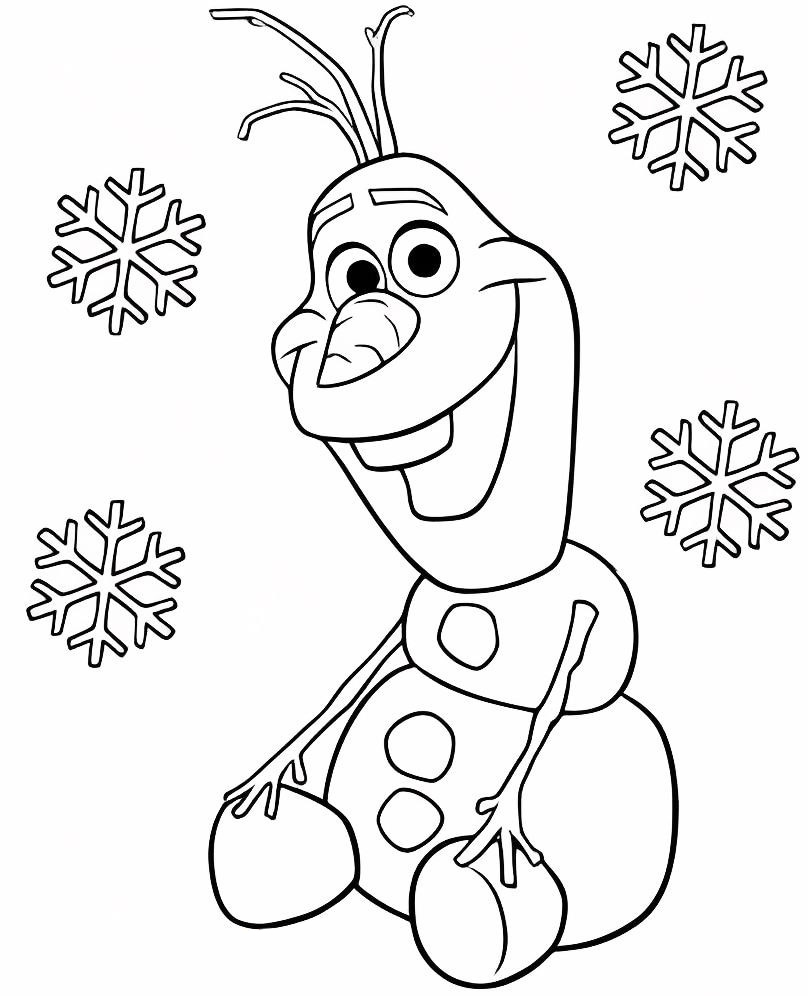 Frosty Snowflake Coloring Page