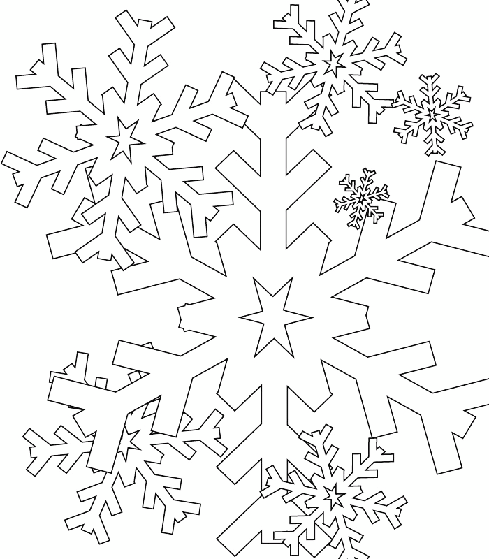 Pretty Snowflake To Color