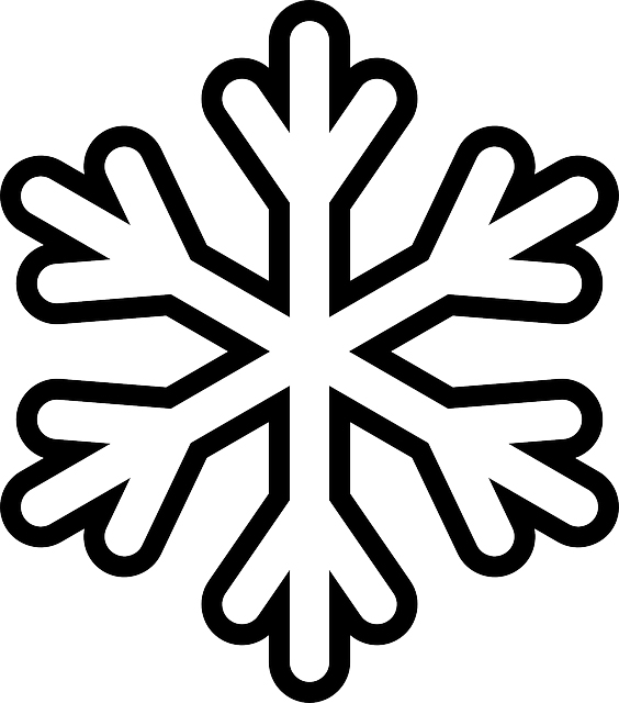 Simple Snowflake Shape Coloring Page