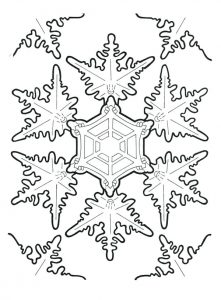 Free Printable Snowflake Coloring Pages For Kids