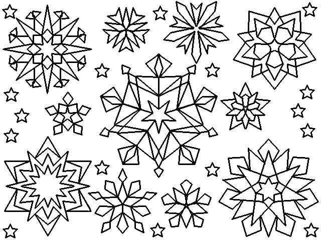 Snowflake Coloring Pages 7