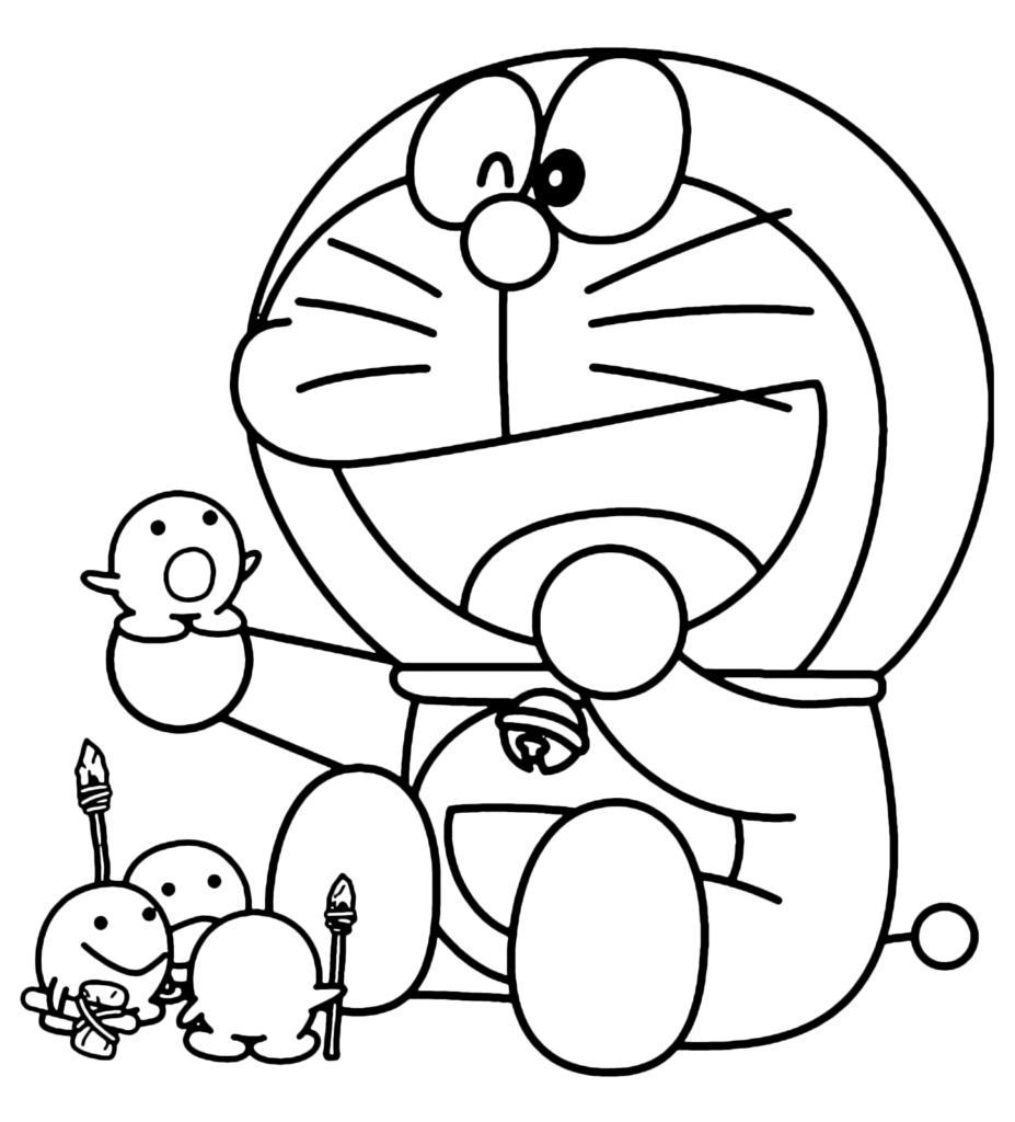 Funny Cat Coloring Page