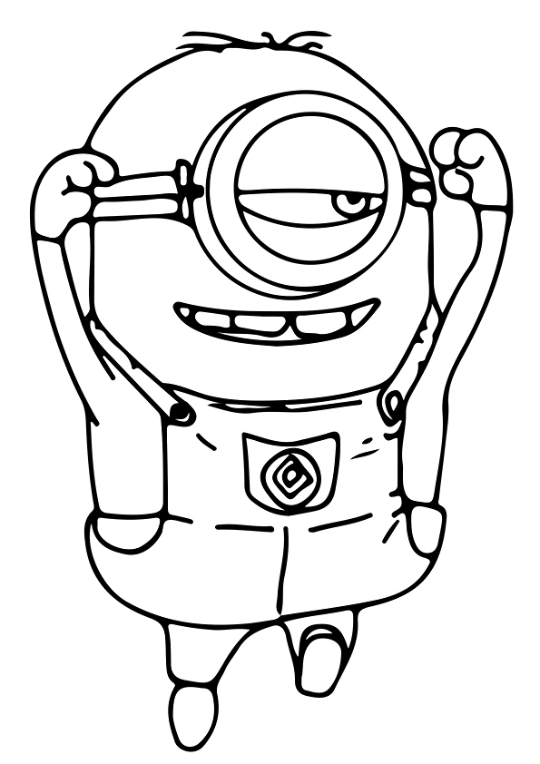 Minions Are Funny Coloring Page