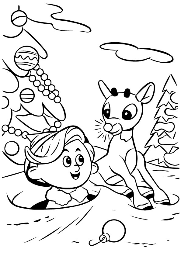 Rudolph Movie Coloring Page