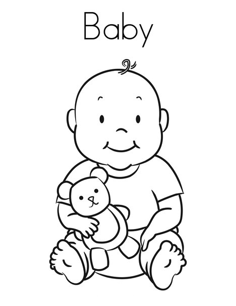 Free Printable Baby Coloring Pages For Kids