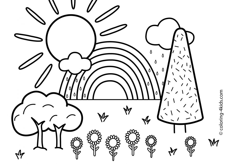 free printable nature coloring pages for kids  best