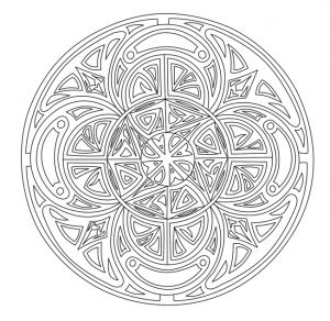 complex mandala coloring pages