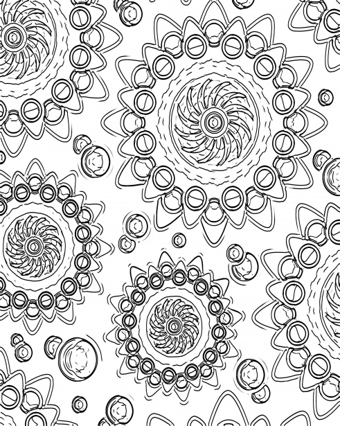 Free Printable Abstract Coloring Pages for Adults