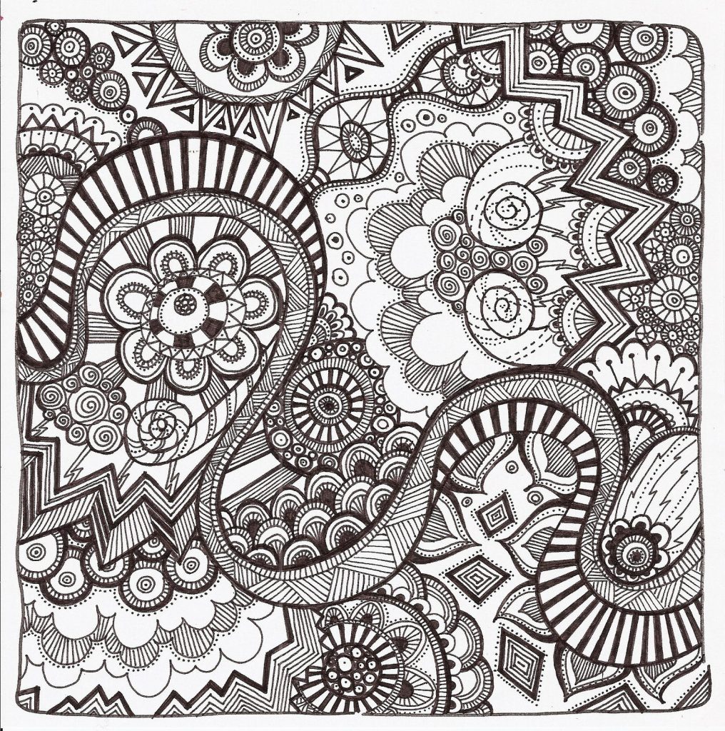 Printable Zentangle Coloring Pages Printable World Holiday
