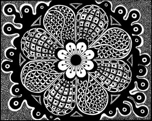 Free Printable Zentangle Coloring Pages for Adults