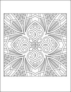 Free Printable Geometric Coloring Pages for Adults.