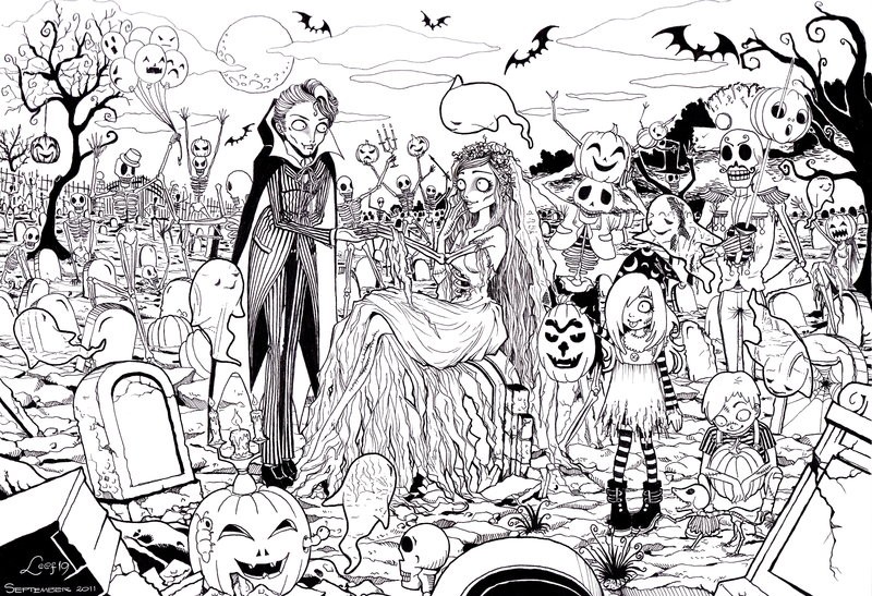 Free Printable Halloween Coloring Pages for Adults - Best Coloring