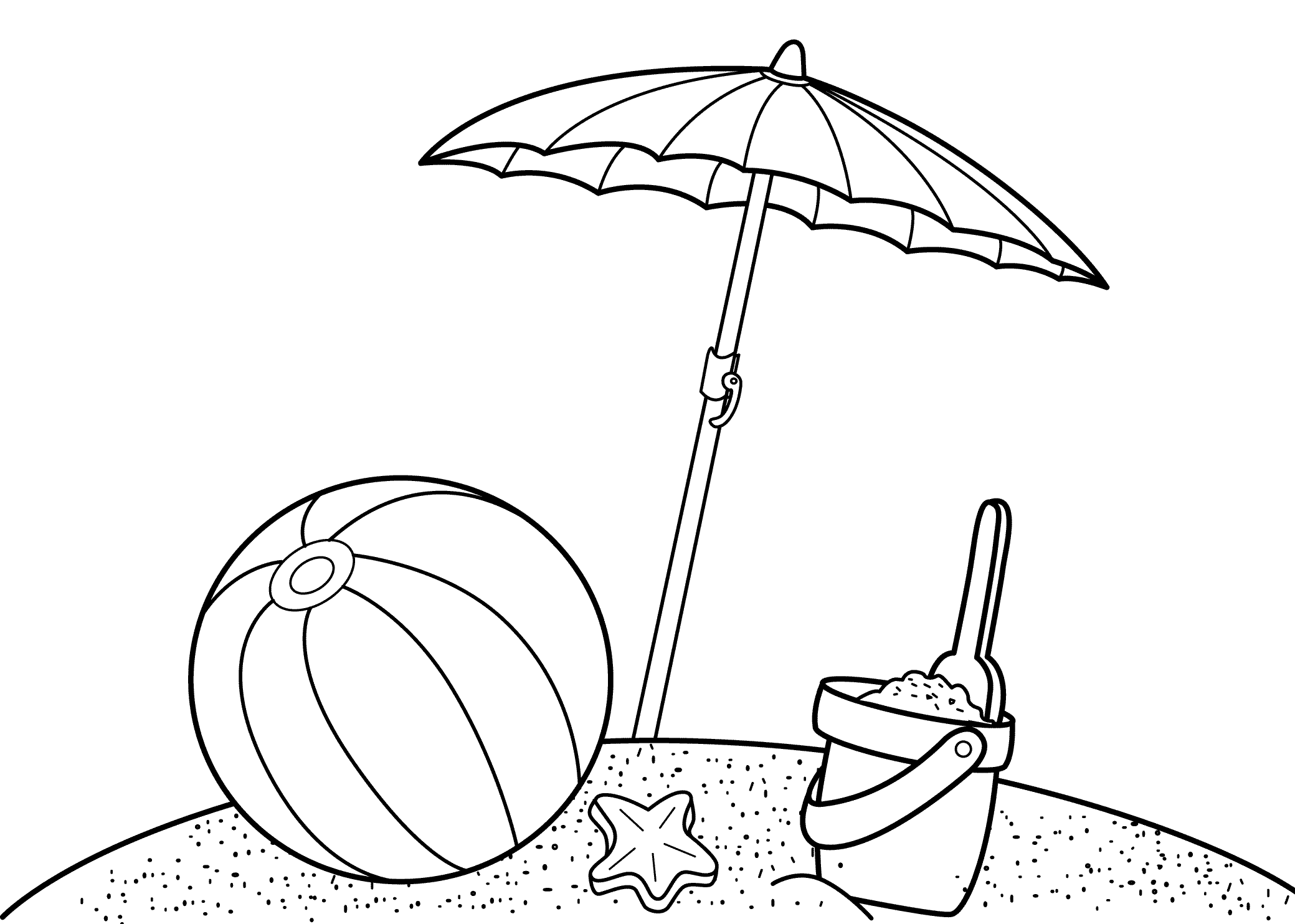 Summer Coloring Pages for Kids. Print them All for Free.