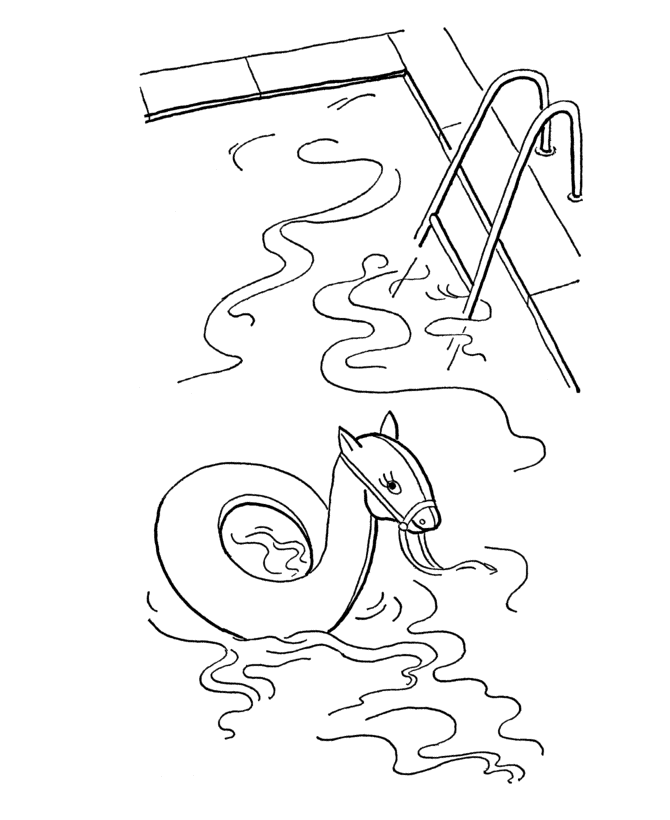 summer colouring pages