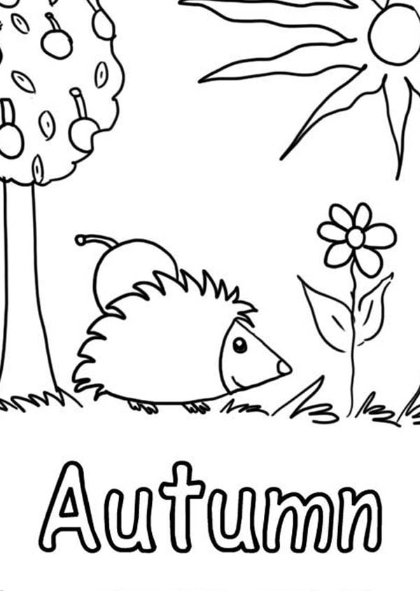Autumn Coloring Page