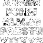 alphabet coloring pages