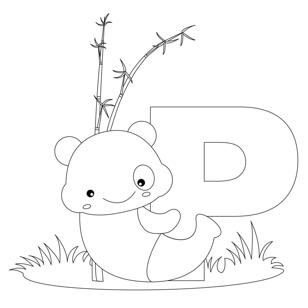 alphabet coloring pages - Letter P