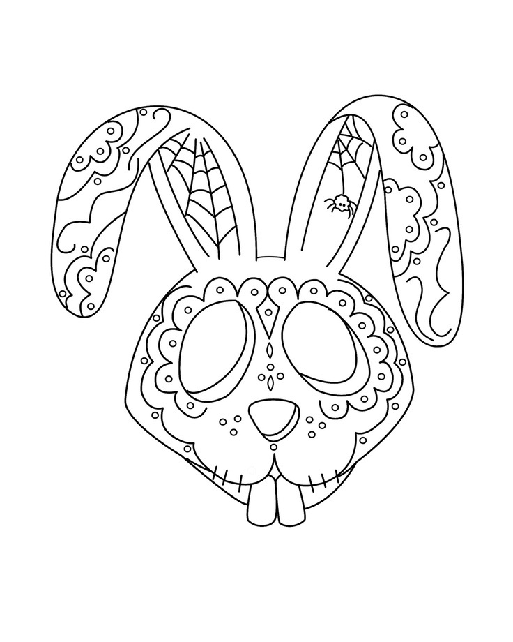 day of the dead art for coloring