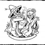 print day of the dead coloring pages