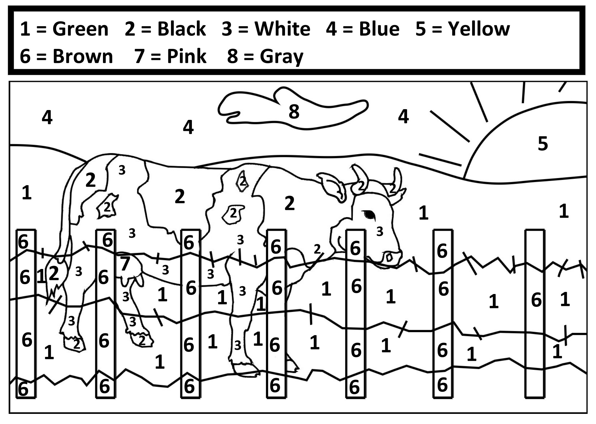 Color By Number Fun on the Farm [Book]