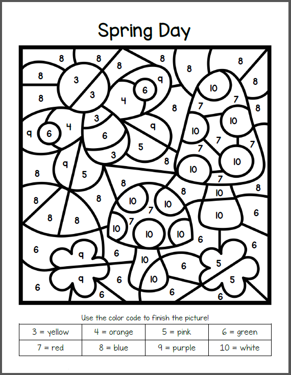 Free Printable Color By Number Coloring Pages Best Coloring Pages For
