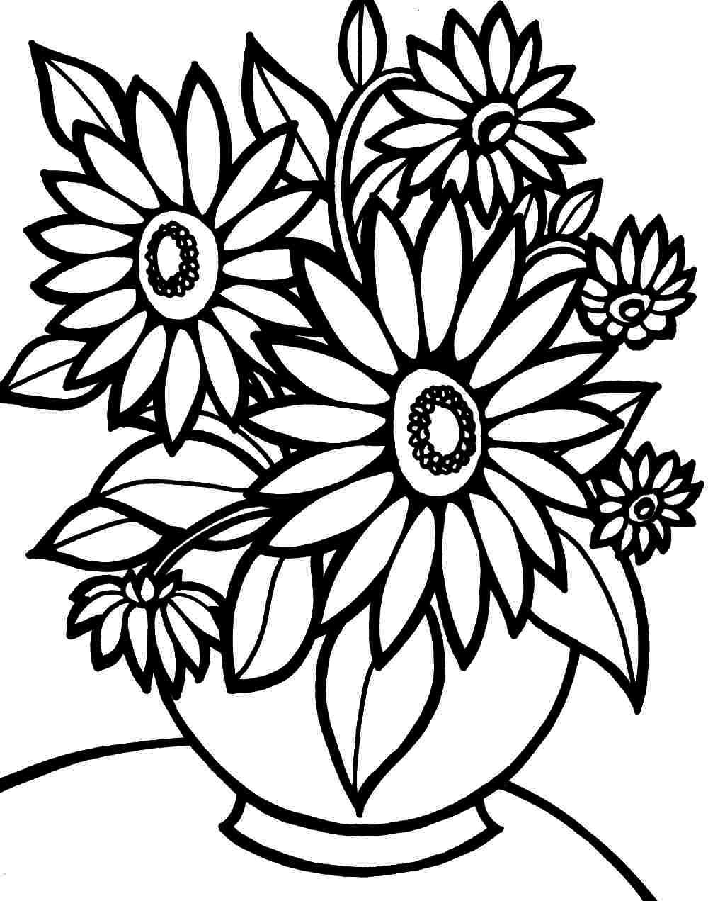 Free Flower Coloring Pages For Kids Adults New Beautiful Flower 