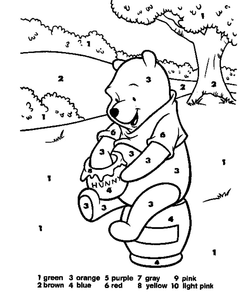 Free Printable Color by Number Coloring Pages   Best Coloring ...