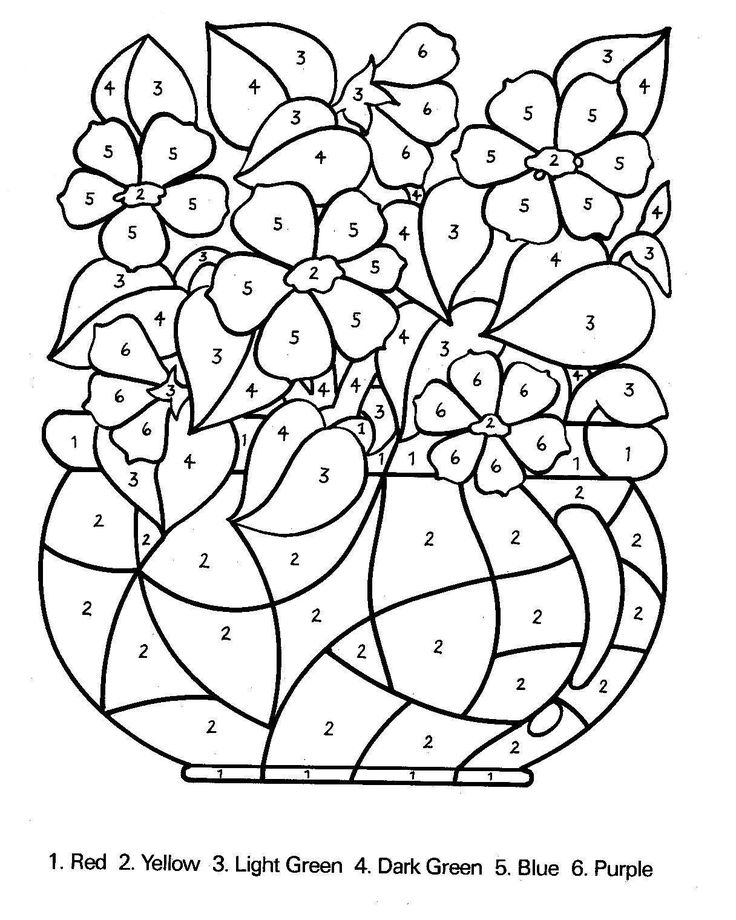 Free Printable Color by Number Coloring Pages - Best Coloring Pages For