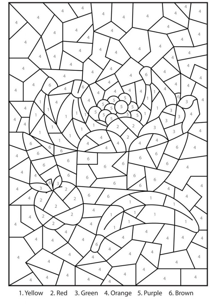 Free Printable Color by Number Coloring Pages - Best ...