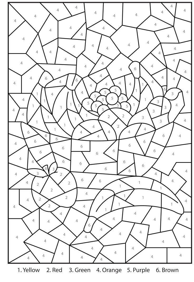 Free Printable Color By Number Coloring Pages Best Coloring Pages For Kids