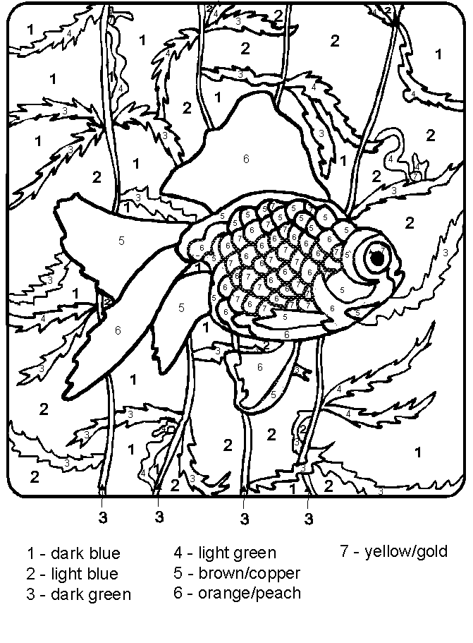 Free Printable Color by Number Coloring Pages - Best Coloring Pages For