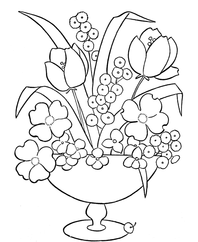 Free Printable Flower Coloring Pages For Kids Best