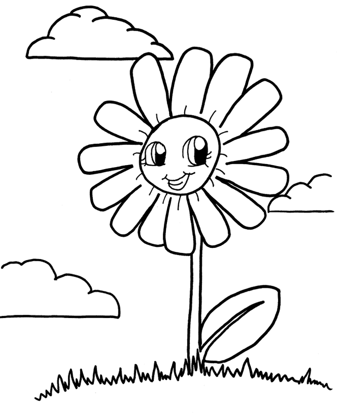 Download Free Printable Flower Coloring Pages For Kids - Best ...