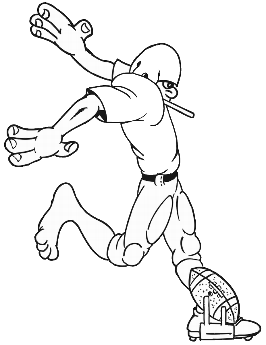 football players coloring pages