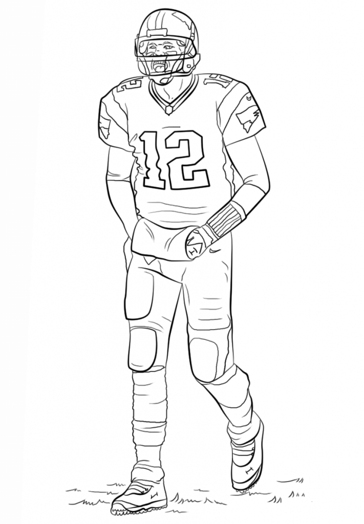 Football Players Coloring Pages 9