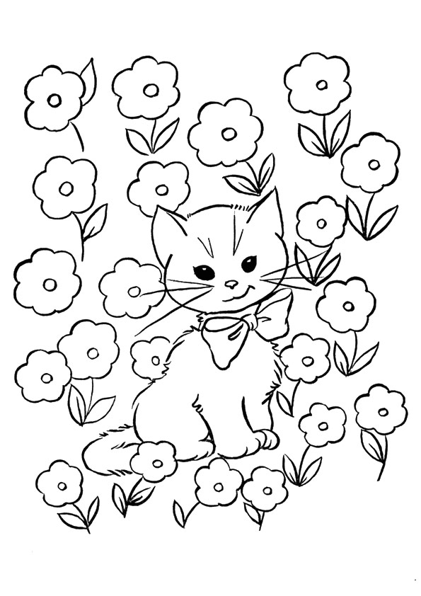 Download Free Printable Kitten Coloring Pages For Kids - Best ...