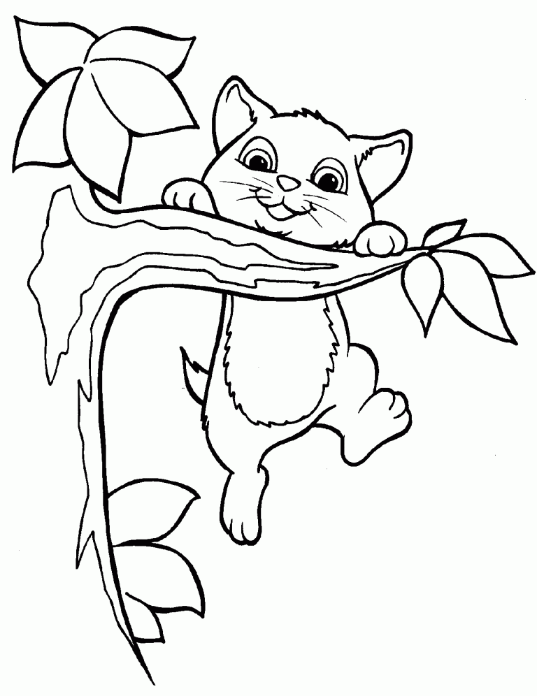 Free Printable Kitten Coloring Pages For Kids - Best Coloring Pages For ...