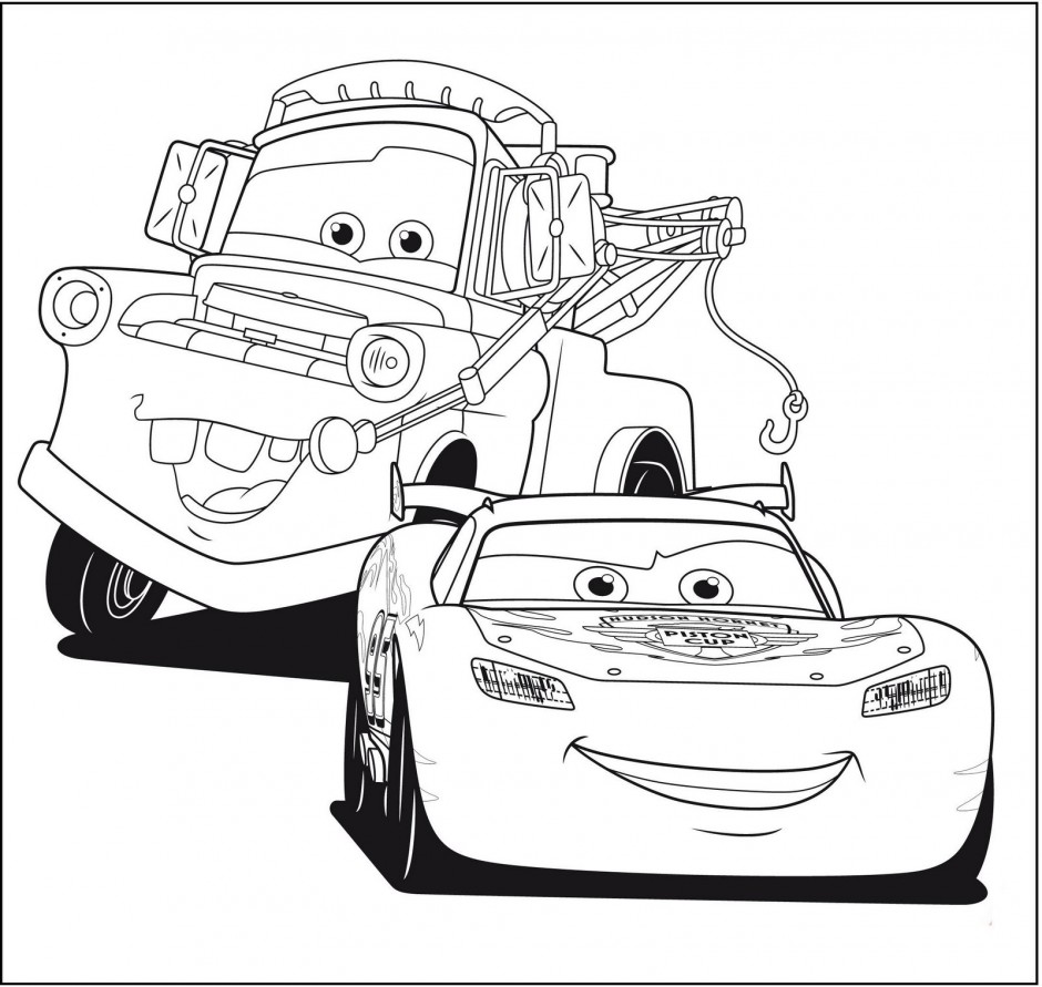 Free Printable Lightning McQueen Coloring Pages for Kids