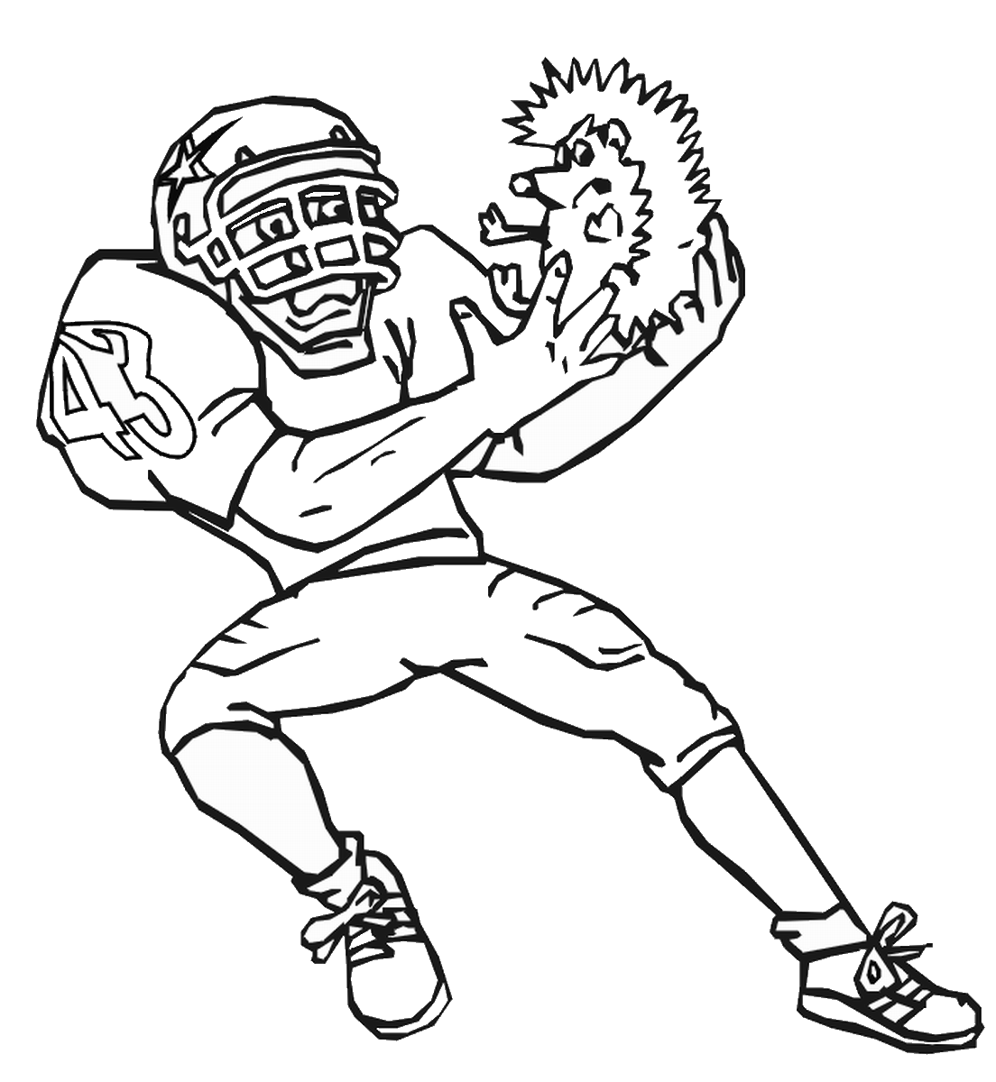 Printable Football Colouring Pages