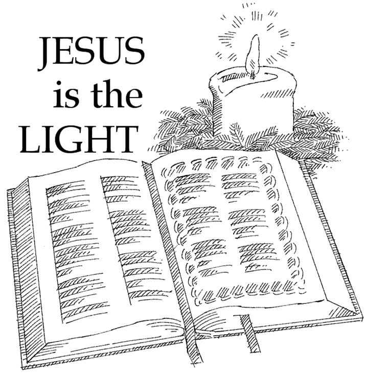 Jesus Is The Light Christian Coloring Page