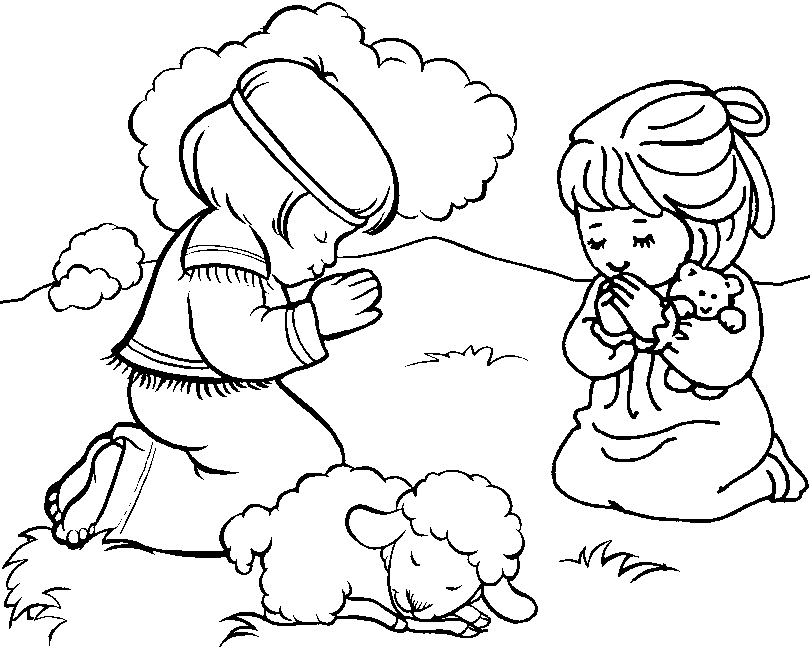 child christian coloring pages