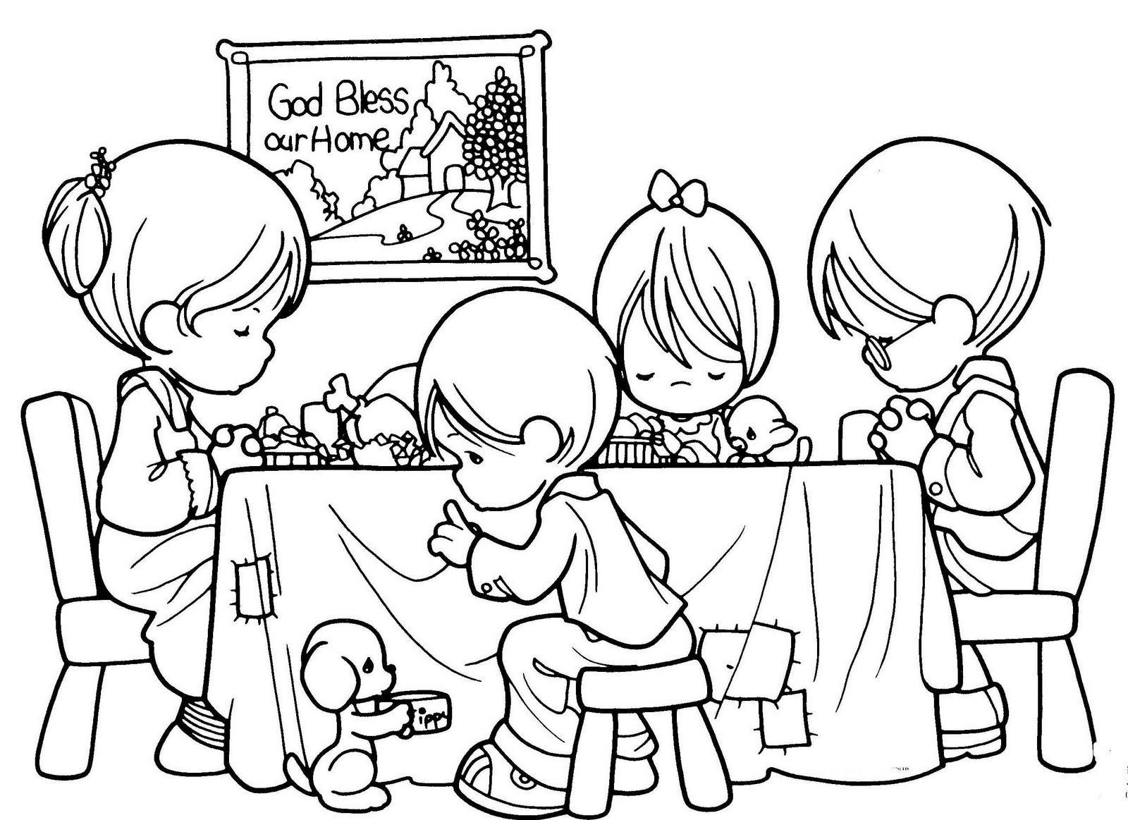 child christian coloring pages