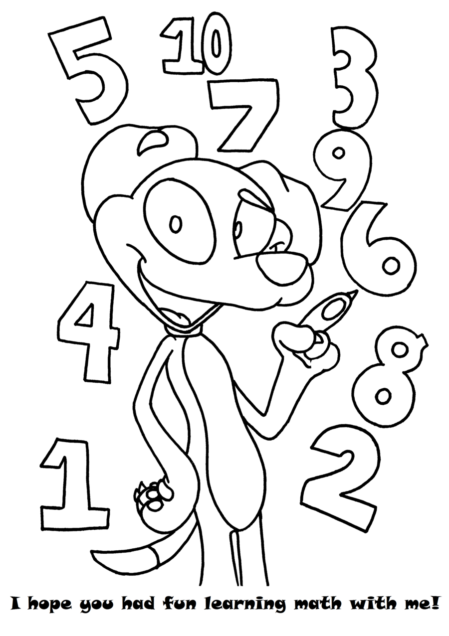 free printable math coloring pages kids