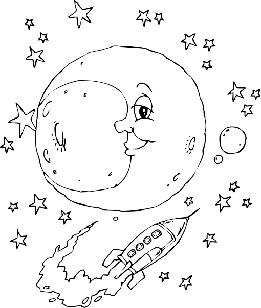 rocket-and-moon-coloring-pages